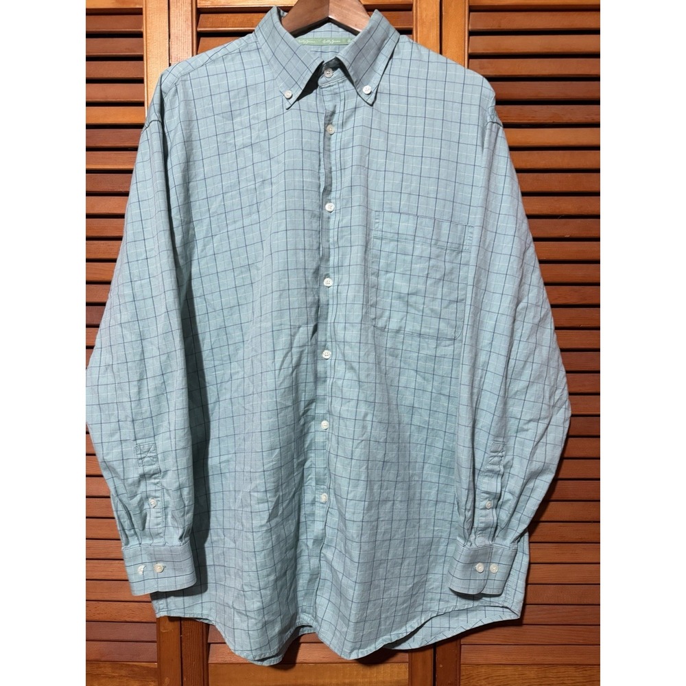 Bobby Jones Gold Edition XL Long Sleeve Button Up Shirt Green